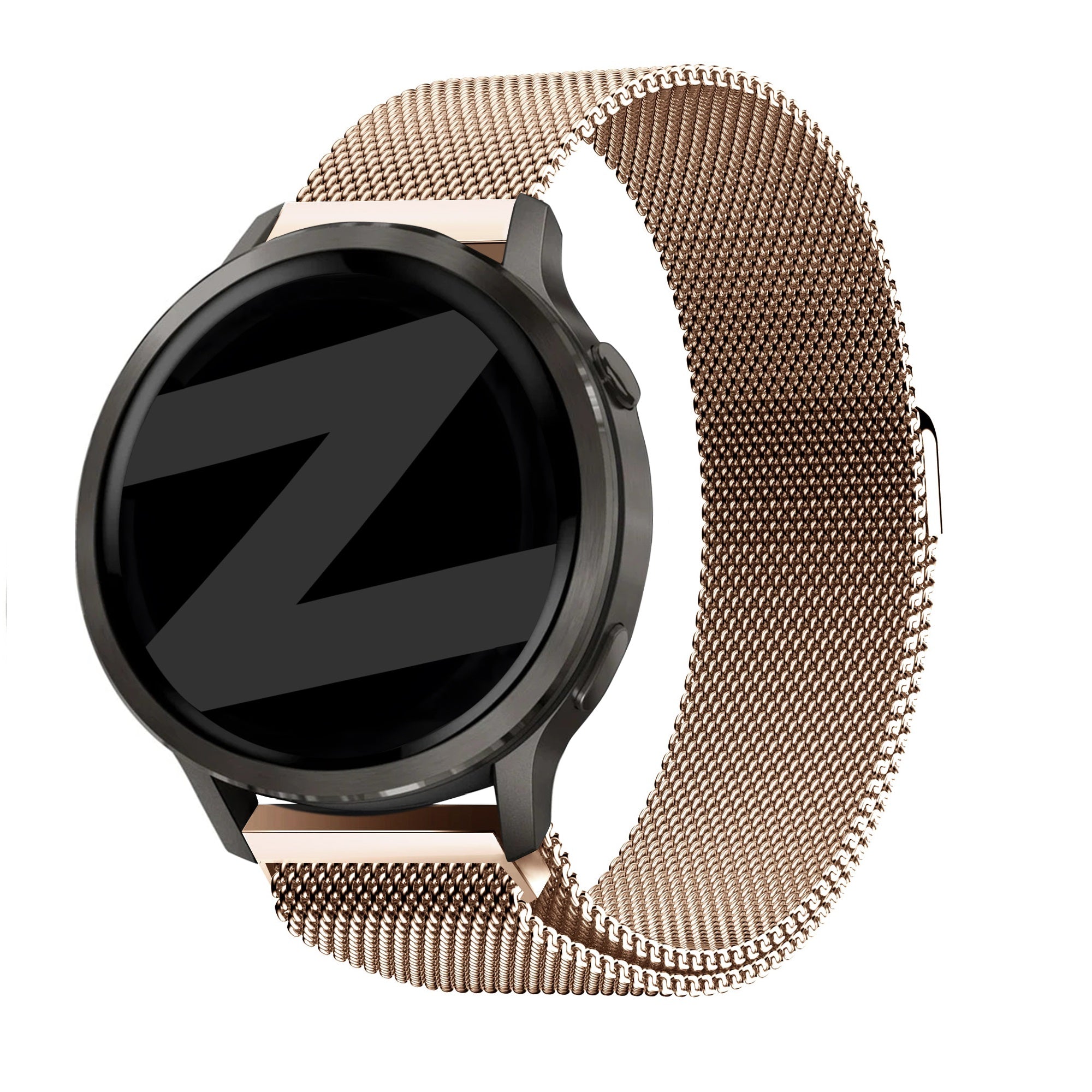 Bandz Garmin Venu 2s Milanese loop band (rosé goud)
