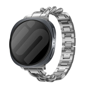 Samsung Galaxy Watch 8 - 40mm steel chain band (zilver)