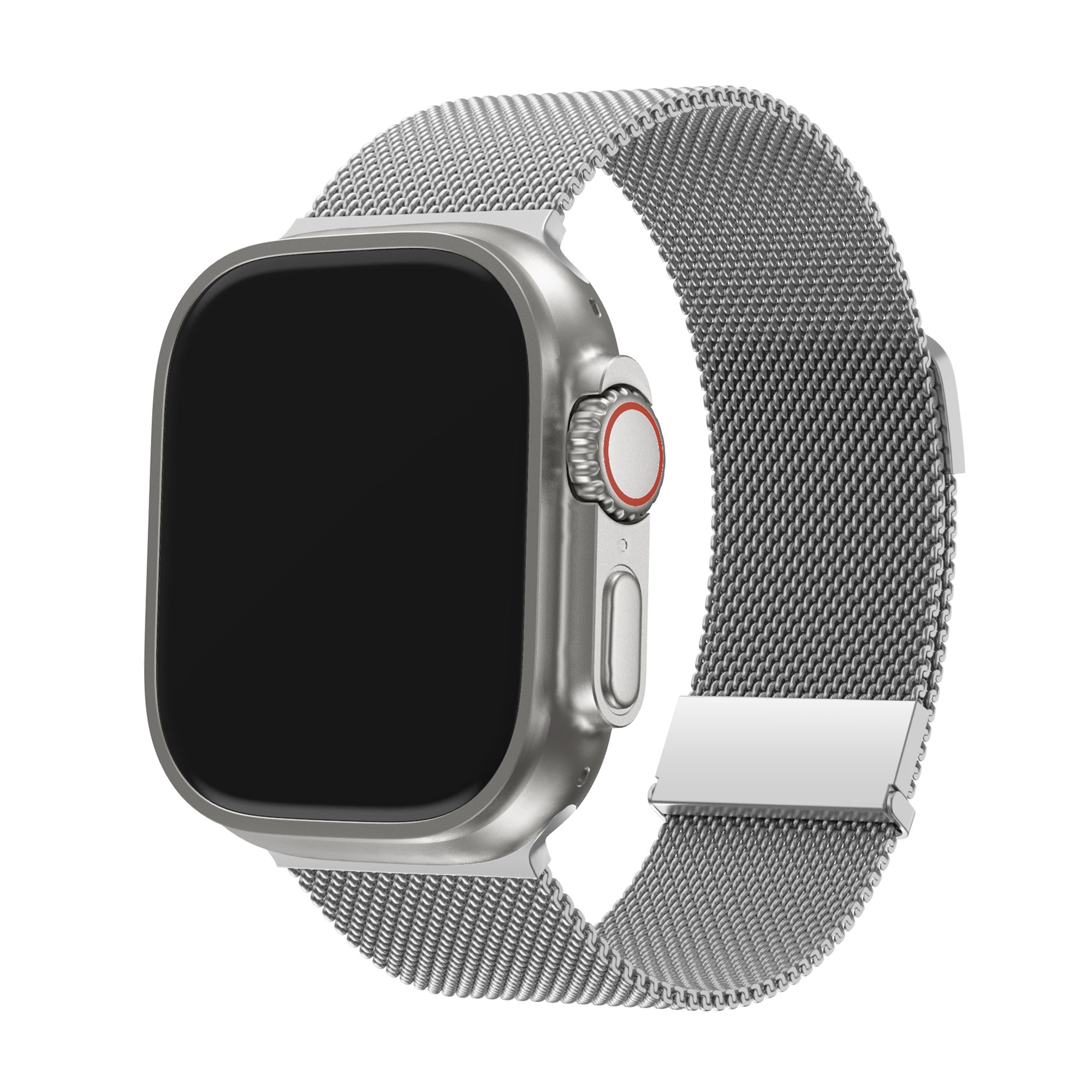BALR Apple Watch Ultra Milanese Strap (Silver)