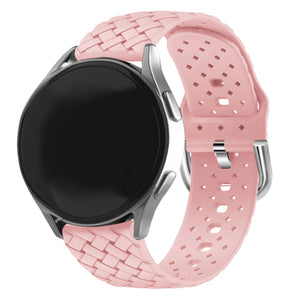 Coros Apex 2 gevlochten siliconen bandje (roze)