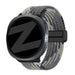 Bandz Samsung Galaxy Watch 8 Classic magnetisch geweven bandje (mandala zwart)