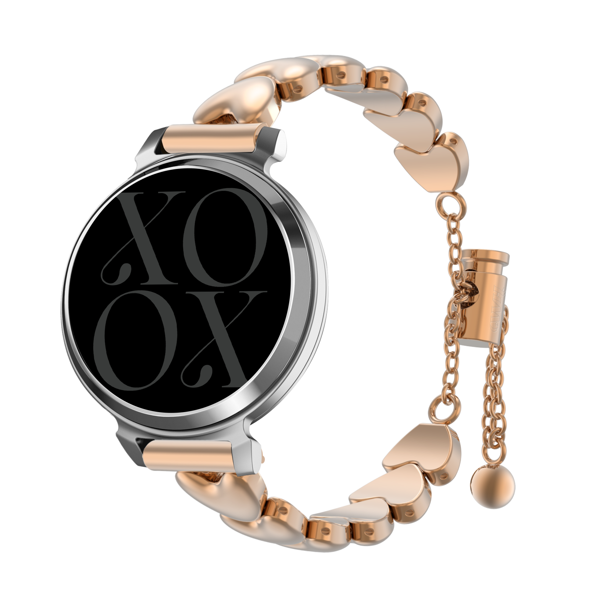 xoxo Wildhearts Garmin Lily 2 stalen bandje 'hearts' (roségoud)