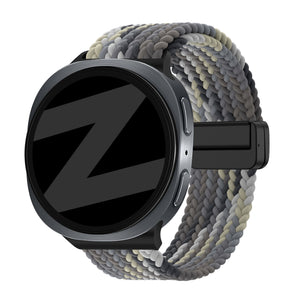 Bandz Samsung Galaxy Watch 9 - 44mm magnetisch geweven bandje (leisteen)