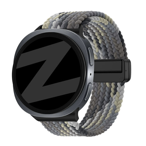 Bandz Samsung Galaxy Watch 9 - 44mm Magnetic Braided Strap (Slate)