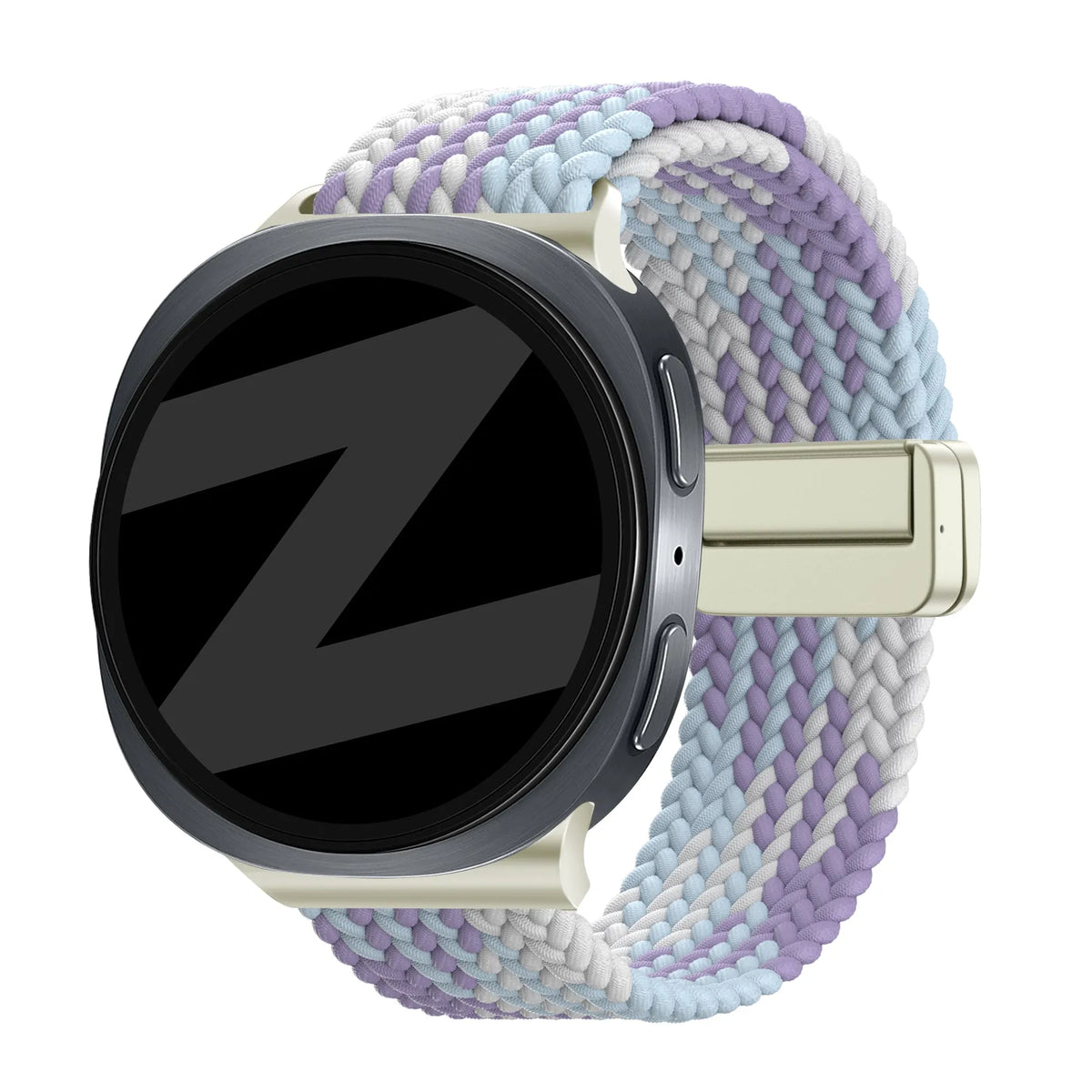 Bandz Samsung Galaxy Watch 9 - 44mm magnetisch geweven bandje (paars mix)