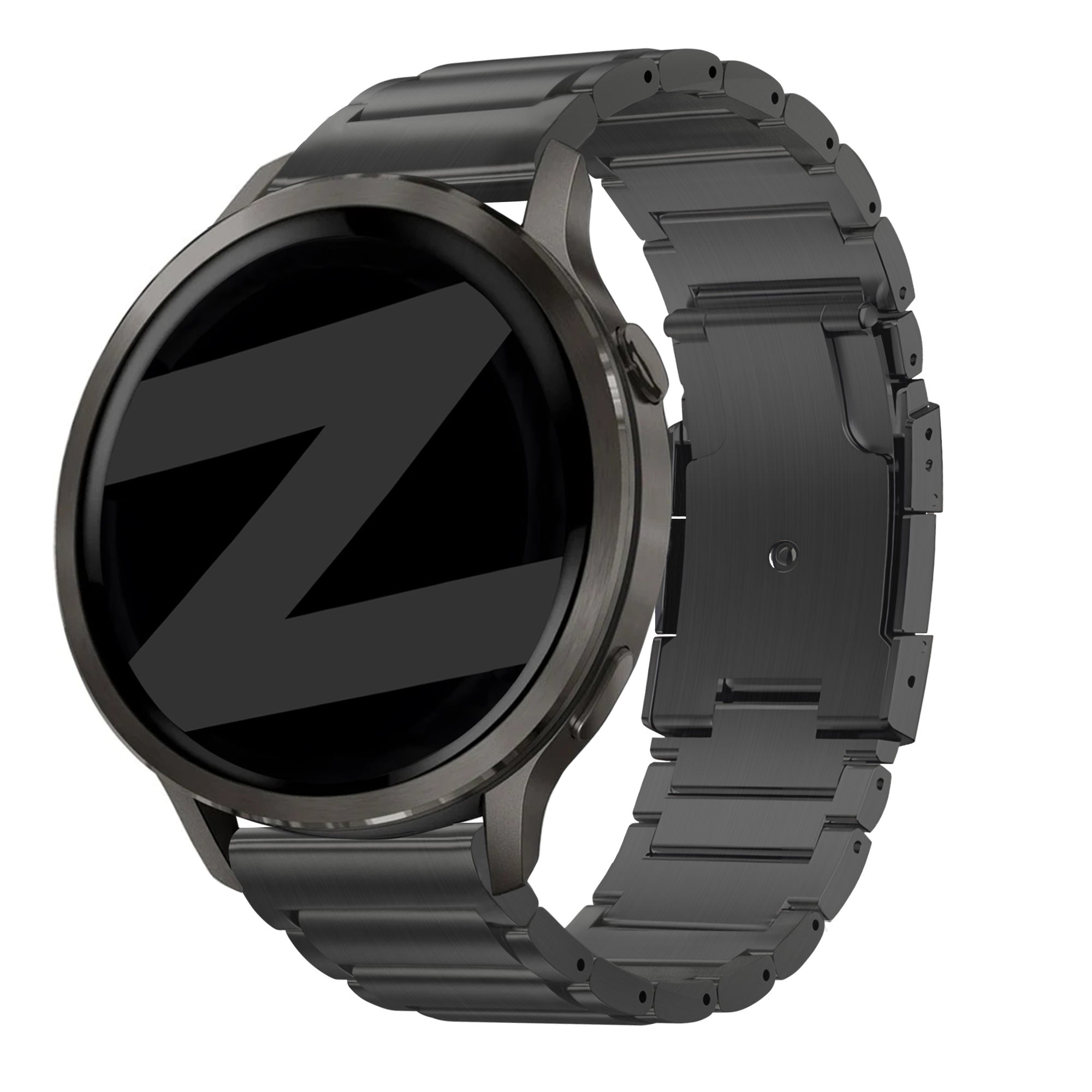 Bandz Garmin Approach S12 titanium schakel band (zwart)