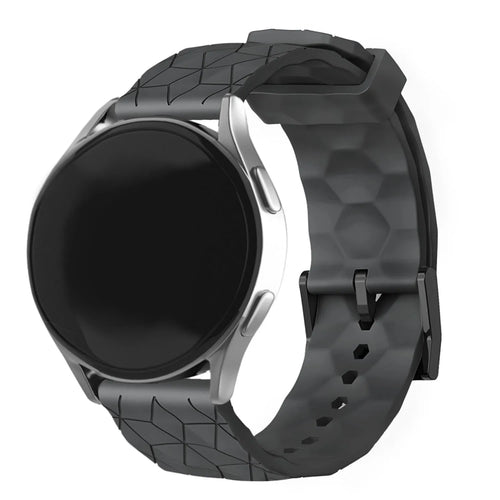 Oppo Watch X2 silicone hexa band (zwart)