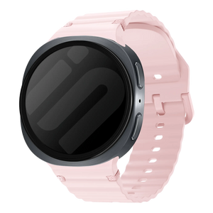 Samsung Galaxy Watch 8 - 44mm wave siliconen bandje (roze)