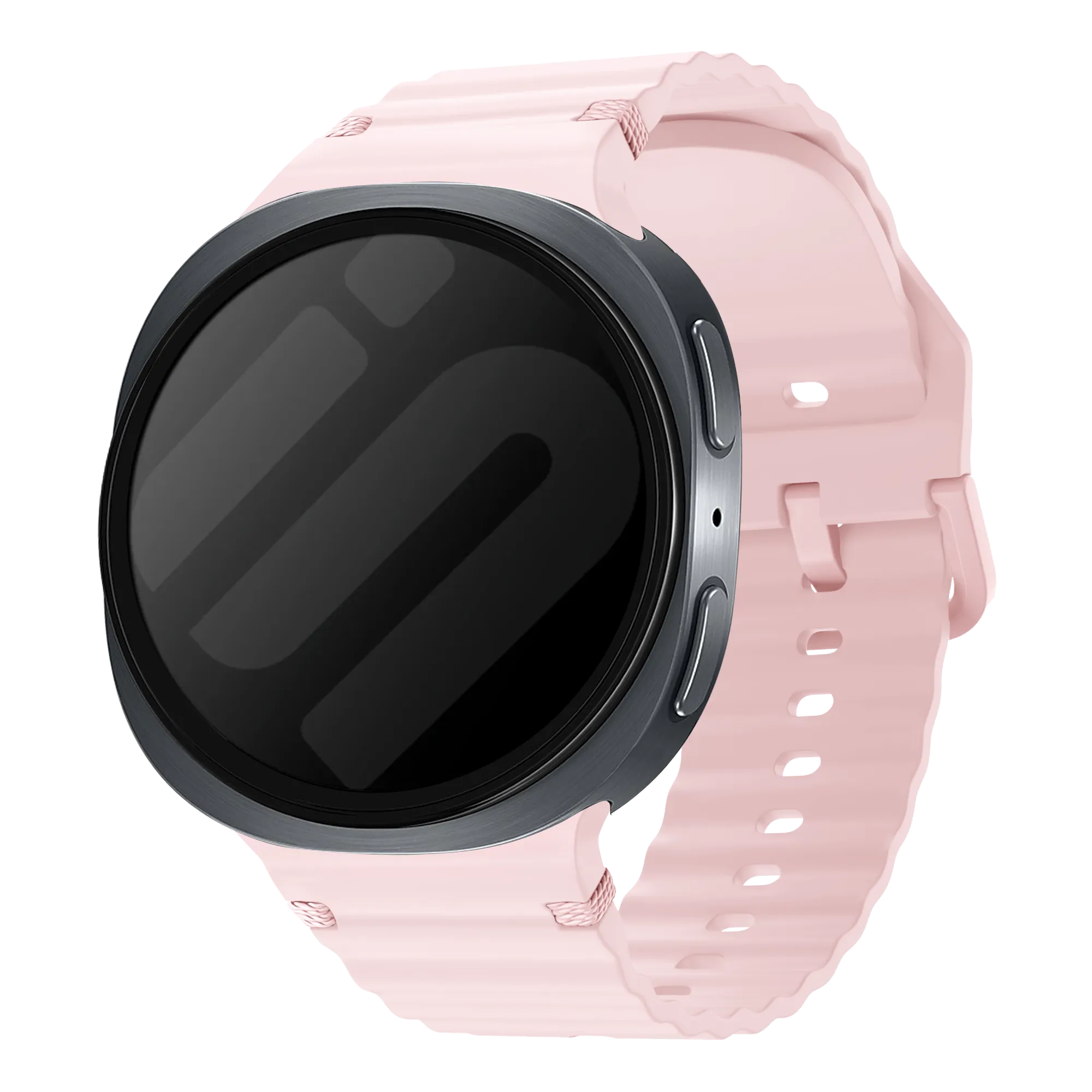 Samsung Galaxy Watch 8 - 44mm wave siliconen bandje (roze)