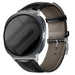 Samsung Galaxy Watch 8 - 44mm leather crocodile band (zwart)