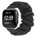 Fitbit Versa (2) scrunchie band (zwart)