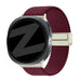 Bandz Samsung Galaxy Watch 9 - 40mm Magnetic Braided Strap (Wine Red)