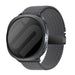 Samsung Galaxy Watch 8 Classic gevlochten band met P-buckle (donkergrijs)