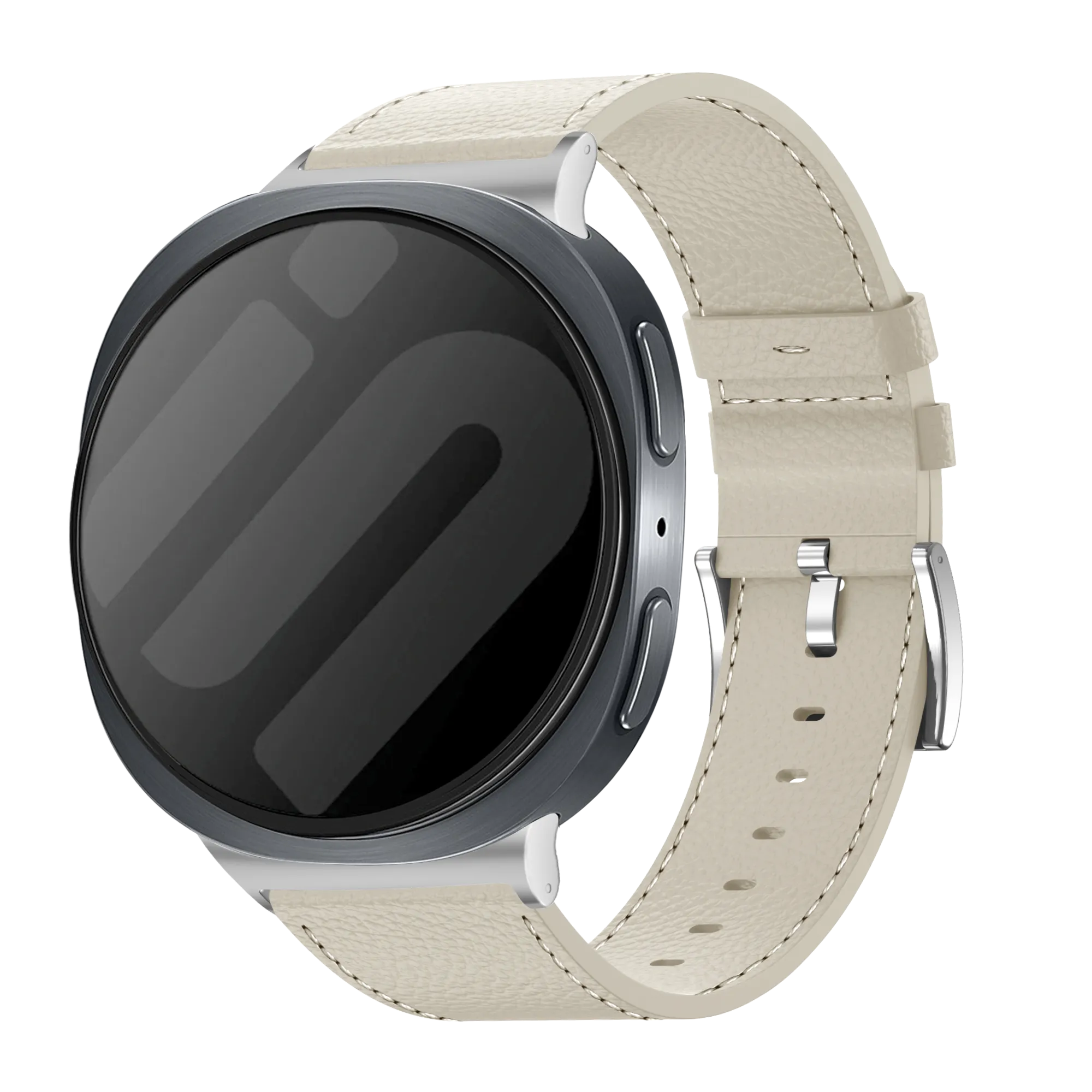Samsung Galaxy Watch 8 - 40mm leren grain band (beige)