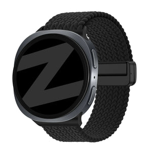 Bandz Samsung Galaxy Watch 9 - 40mm Magnetic Braided Strap (Black)