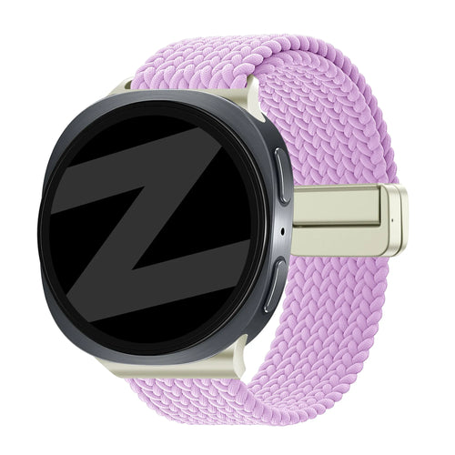 Bandz Samsung Galaxy Watch 9 - 44mm magnetisch geweven bandje (lila)