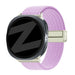 Bandz Samsung Galaxy Watch 9 - 44mm magnetisch geweven bandje (lila)