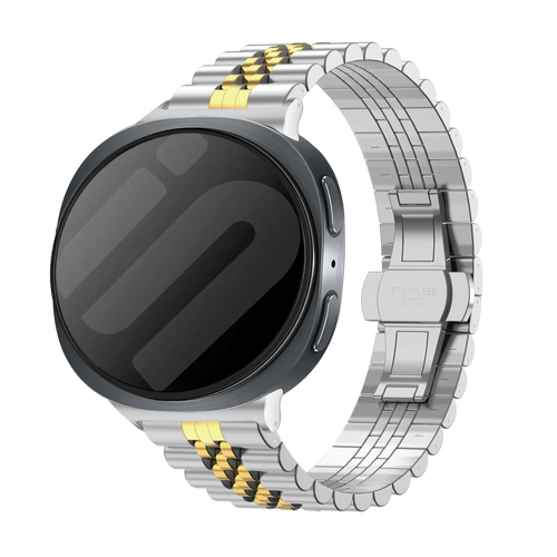 Samsung Galaxy Watch 8 - 44mm Jubilee Steel Strap (Silver/Gold)