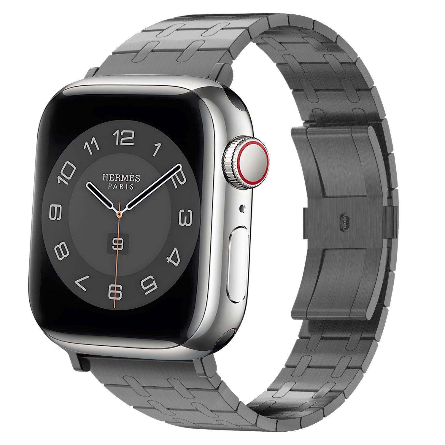 BALR Apple Watch Ultra RVS stalen band (zwart)