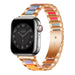 Apple Watch stalen resin bandje (rosé goud/kleurrijk)