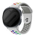 Samsung Galaxy Watch 9 - 44mm sport bandje (wit/kleurrijk)