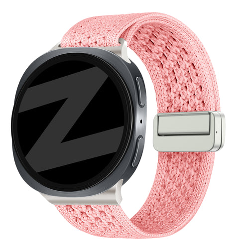 Bandz Samsung Galaxy Watch 9 - 40mm vintage nylon band (roze)