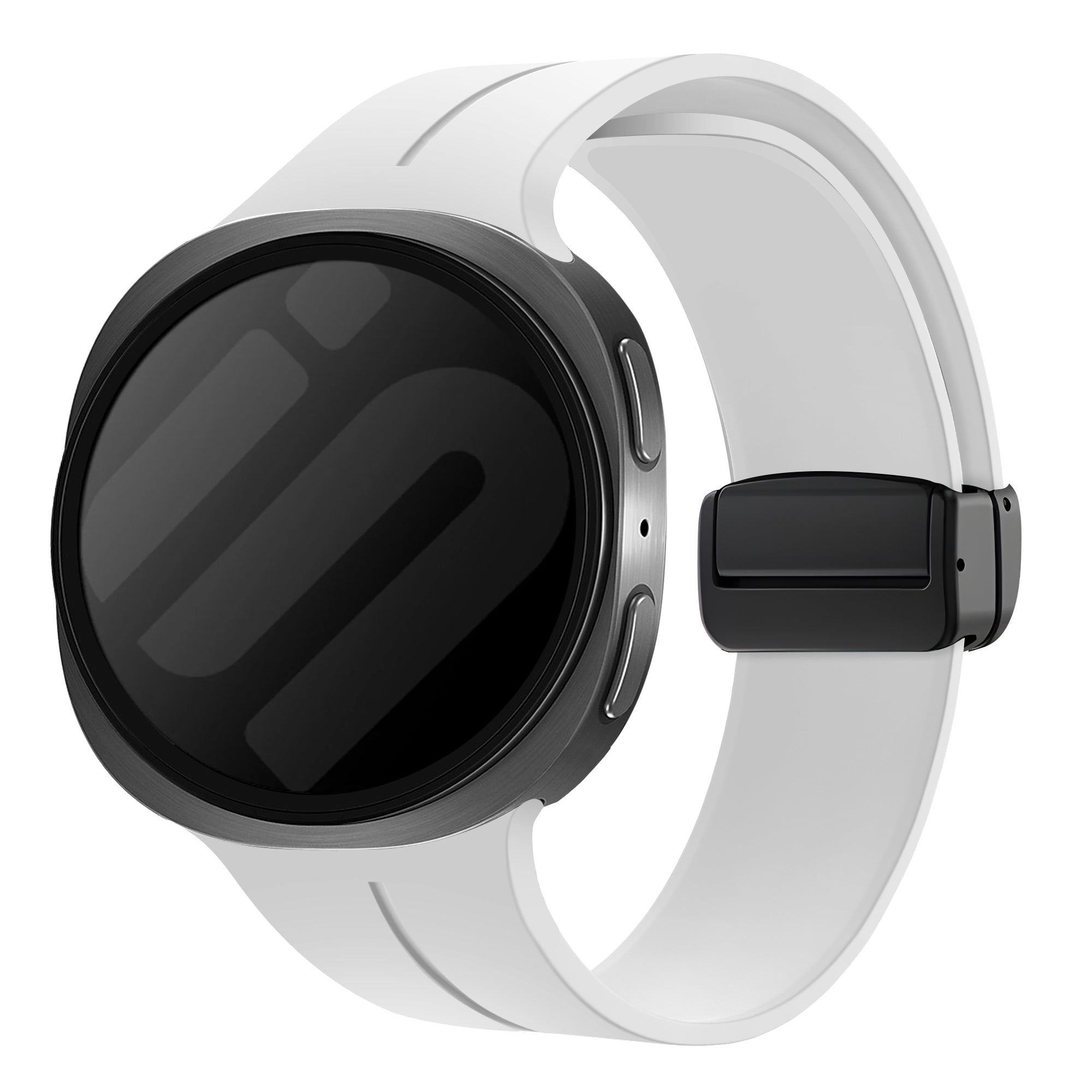Samsung Galaxy Watch 9 - 40mm sport band met D-buckle (wit)