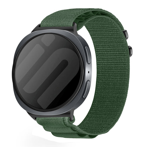 Samsung Galaxy Watch 9 - 44mm Alpine nylon bandje (legergroen)