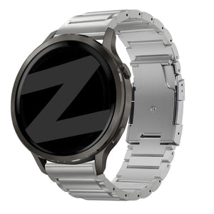Bandz Garmin Vivomove HR Titanium Link Strap (Silver)