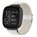 Fitbit Versa 3 verstelbaar gevlochten bandje (lichtbeige)