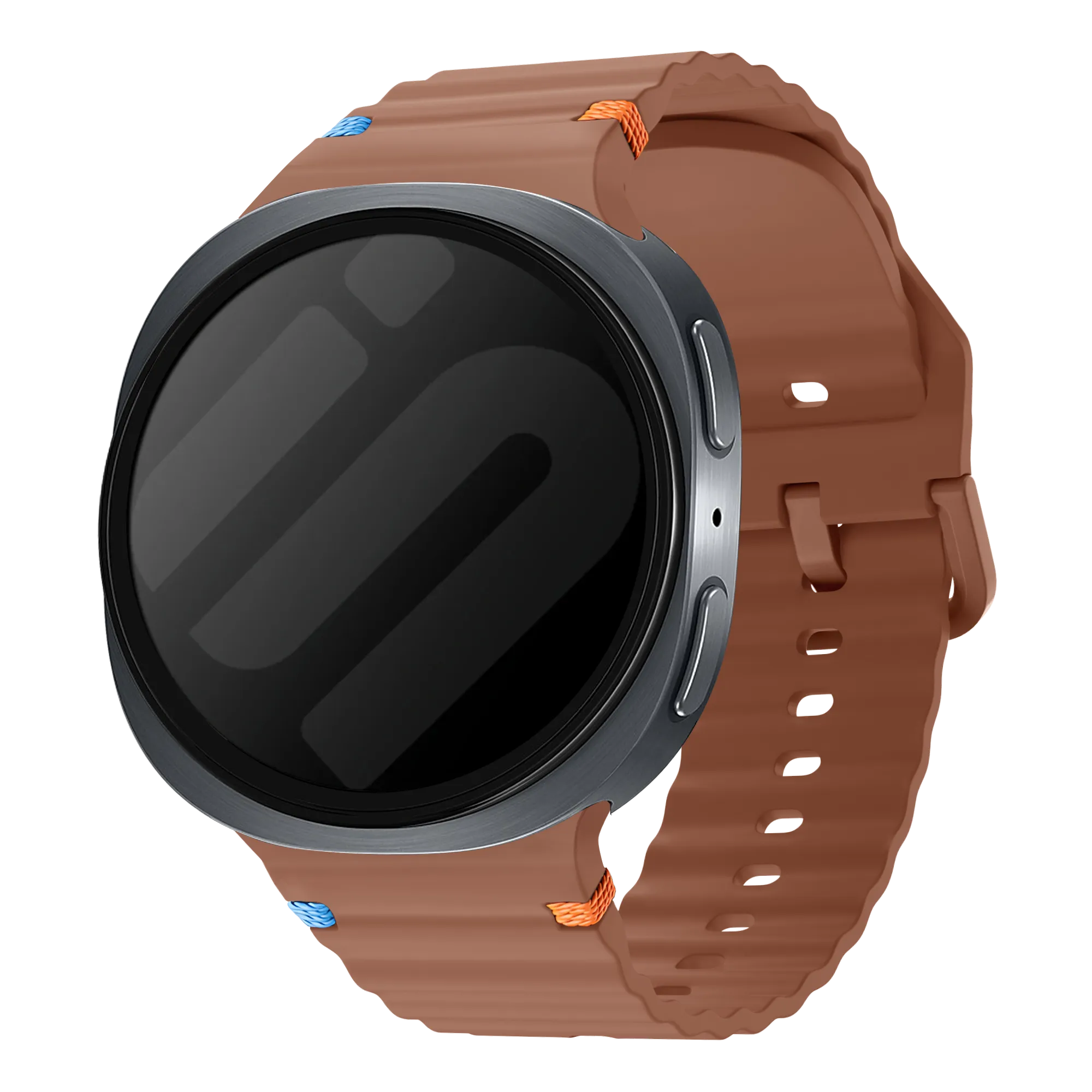 Samsung Galaxy Watch 8 - 44mm wave siliconen bandje (bruin)