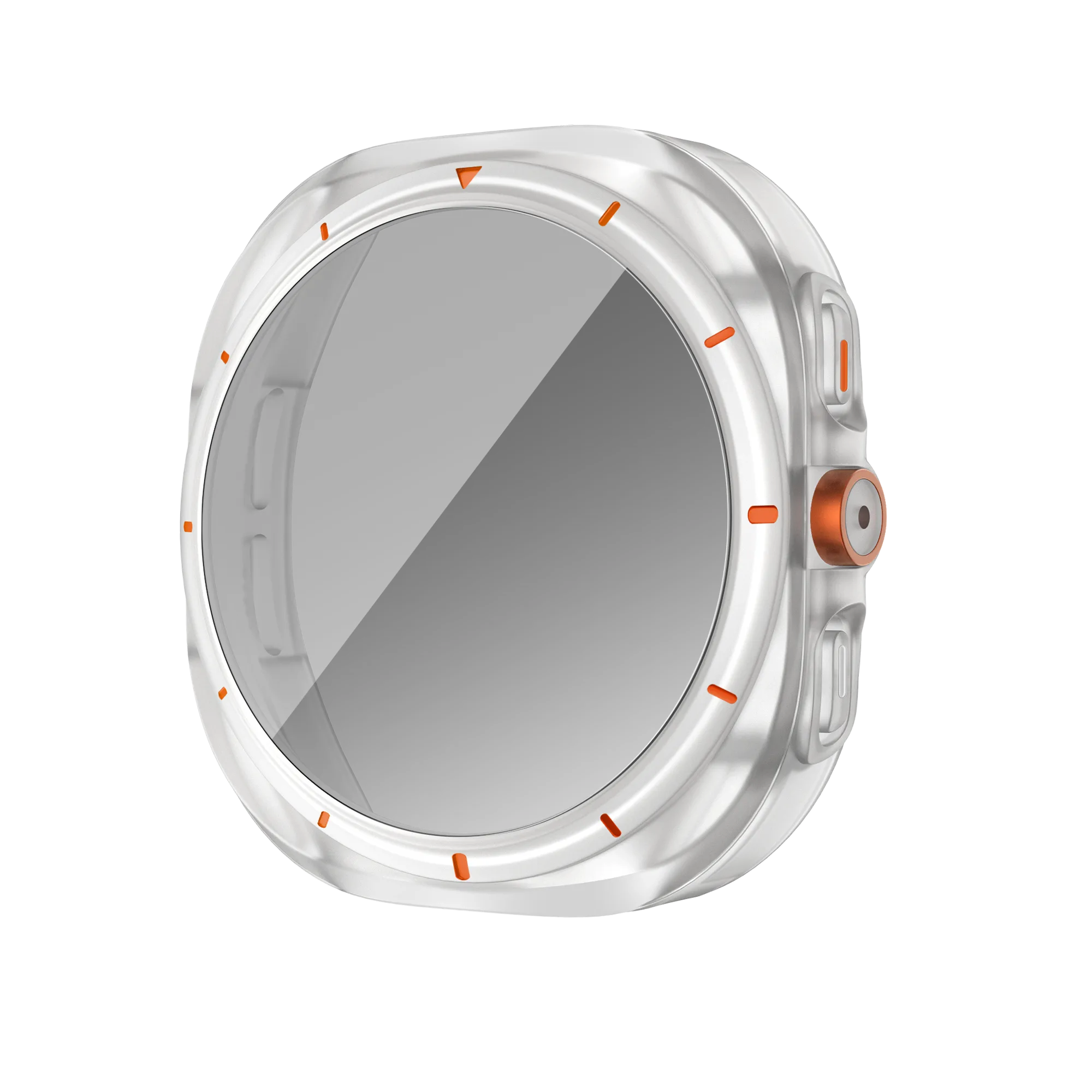 Bandz Samsung Galaxy Watch 7 - 44mm square PC hoesje met glas (frost)