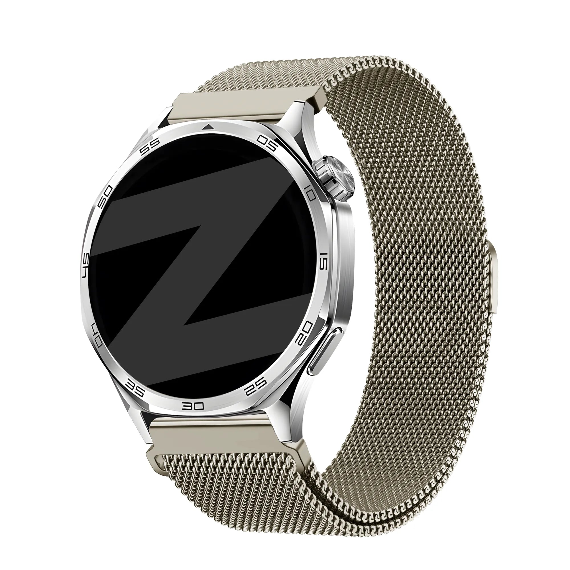 Bandz Huawei Watch GT 6 Pro - 46mm 'One push' Milanese band (titanium)