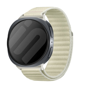 Samsung Galaxy Watch 8 - 40mm wave nylon bandje (sterrenlicht)