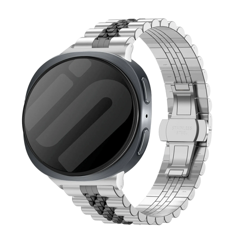 Samsung Galaxy Watch 8 Classic Jubilee Steel Strap (Silver/Black)