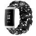 Fitbit Charge 4 scrunchie bandje (zwart mix)