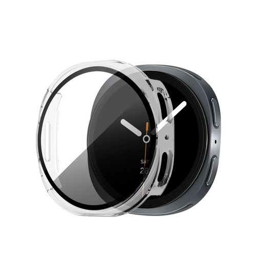 Bandz Samsung Galaxy Watch 8 - 44mm PC hoesje met glas (transparant)