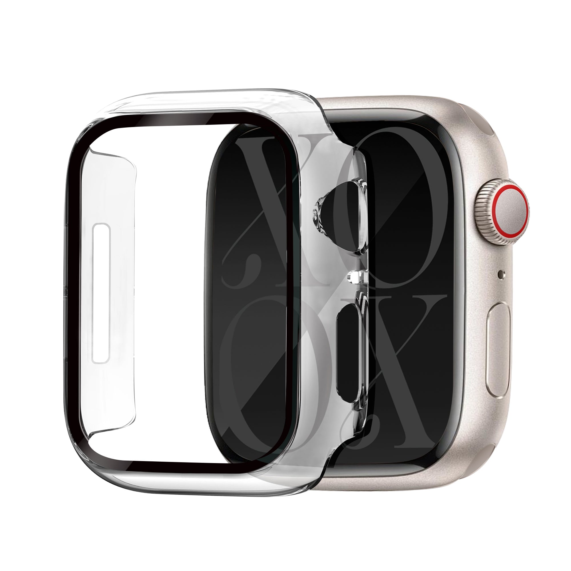 xoxo Wildhearts Apple Watch case -  transparant