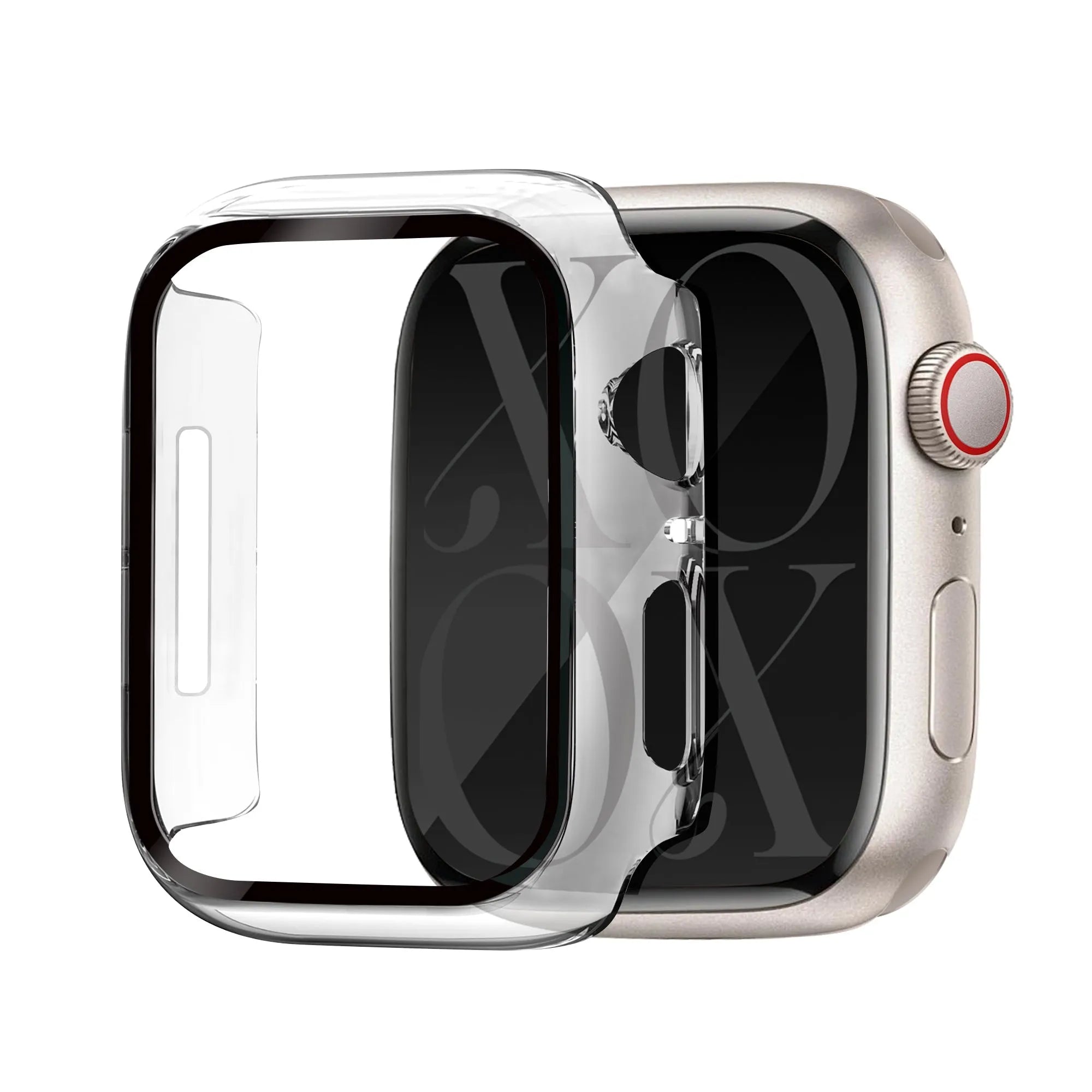 xoxo Wildhearts Apple Watch case -  transparant