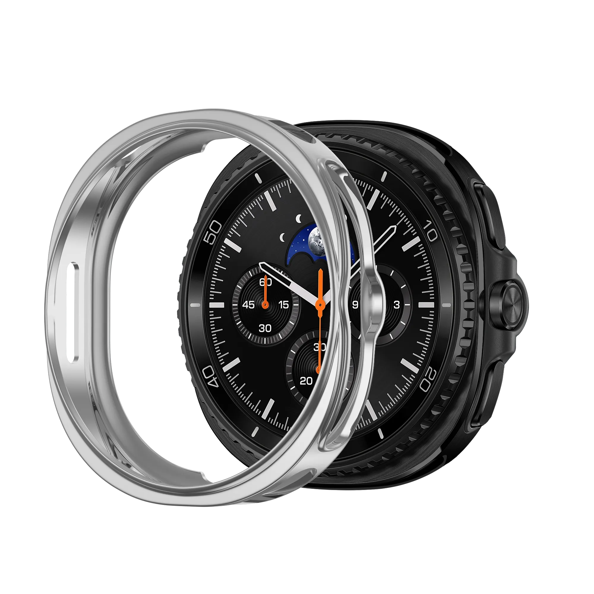 Bandz Samsung Galaxy Watch 8 Classic TPU hoesje (zilver)
