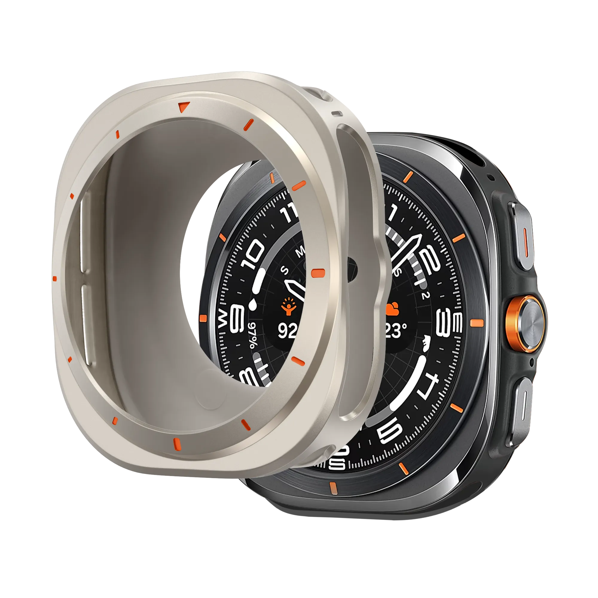 Bandz Samsung Galaxy Watch Ultra Metal Case (Titanium)