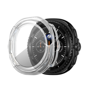Bandz Samsung Galaxy Watch 8 Classic PC hoesje met glas (transparant)