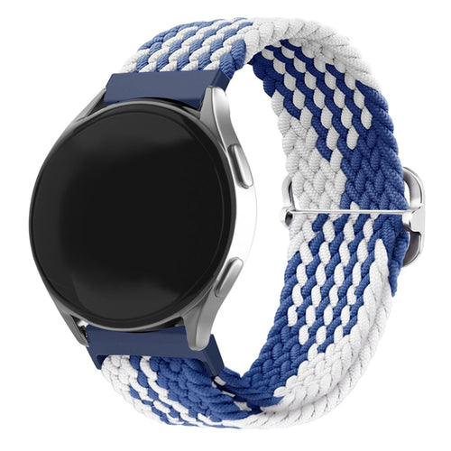 Redmi Watch 5 Lite verstelbaar geweven bandje (blauw/wit)