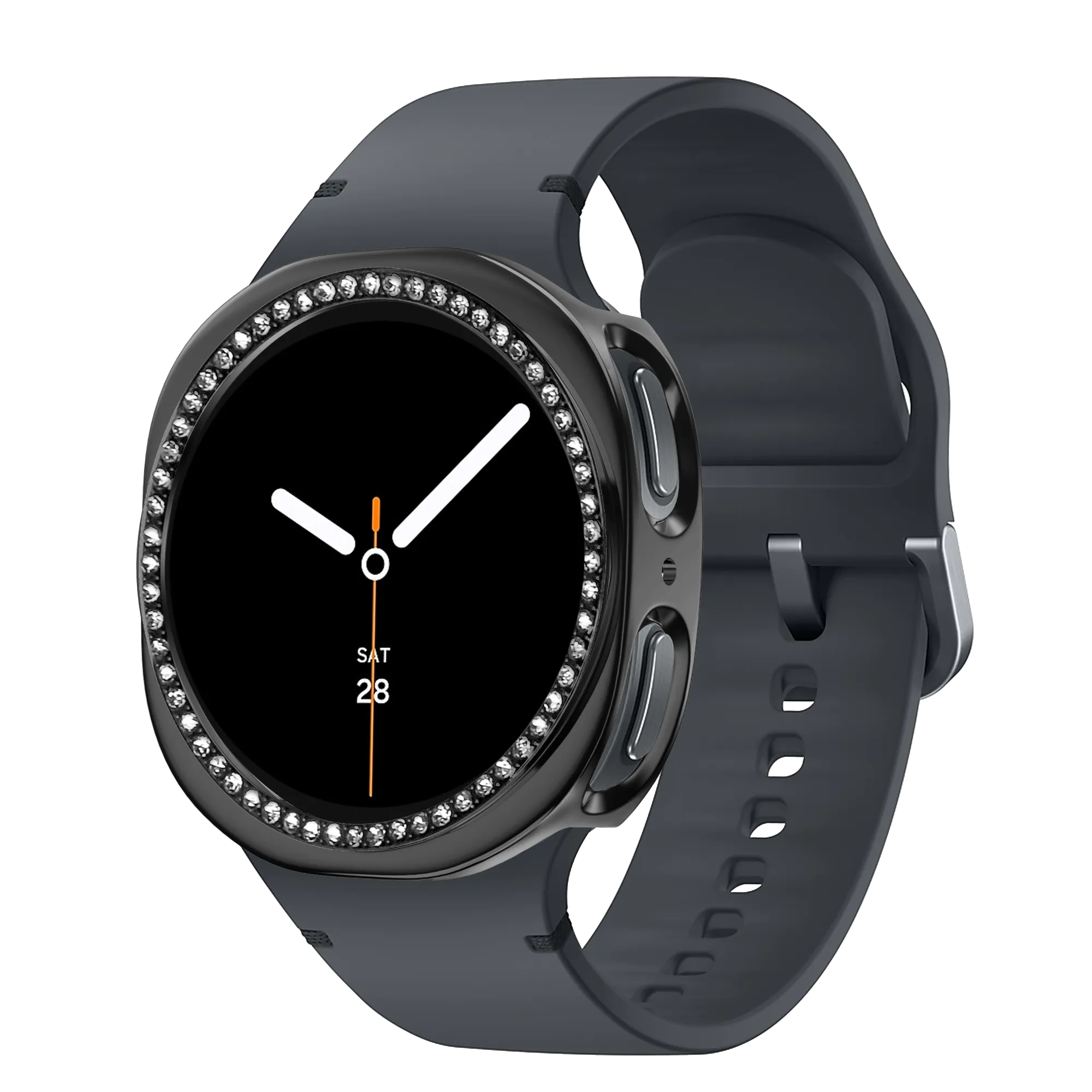 Bandz Samsung Galaxy Watch 8 - 40mm Diamond PC Case (Black)