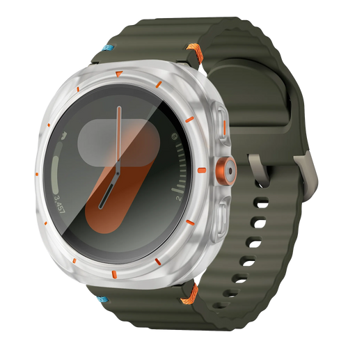 Bandz Samsung Galaxy Watch 7 - 44mm square PC hoesje met glas (frost)