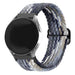 Samsung Galaxy Watch Active verstelbaar geweven bandje (zwart/wit)