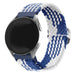 Samsung Galaxy Watch 6 Classic 47mm verstelbaar geweven bandje (blauw/wit)