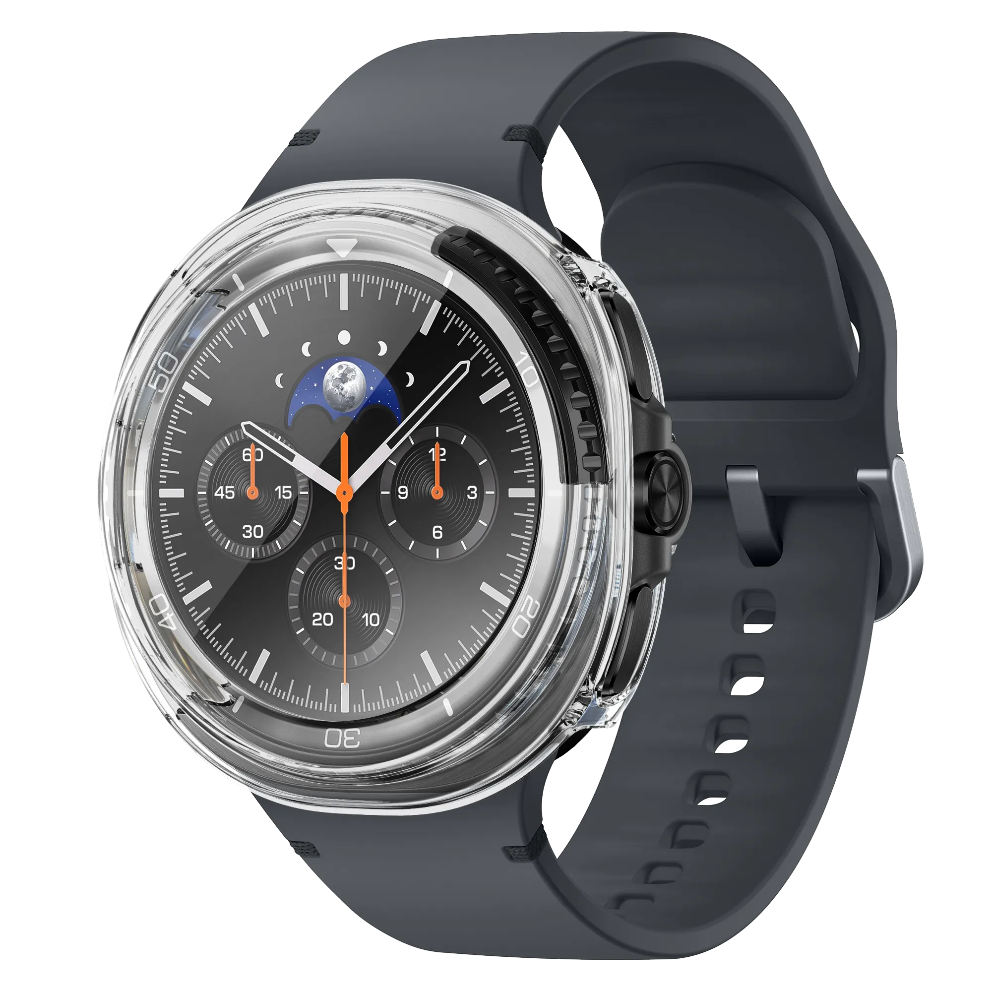 Bandz Samsung Galaxy Watch 8 Classic PC hoesje met glas (transparant)