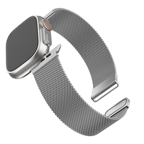 BALR Apple Watch Ultra milanese band (zilver)