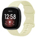 Fitbit Versa 3 siliconen classic bandje (lichtgeel)